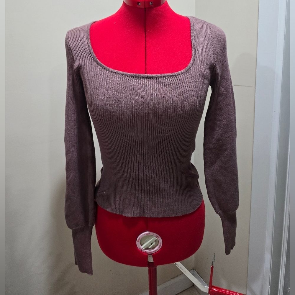 Fashion Nova Higher Love Sweater in Brown